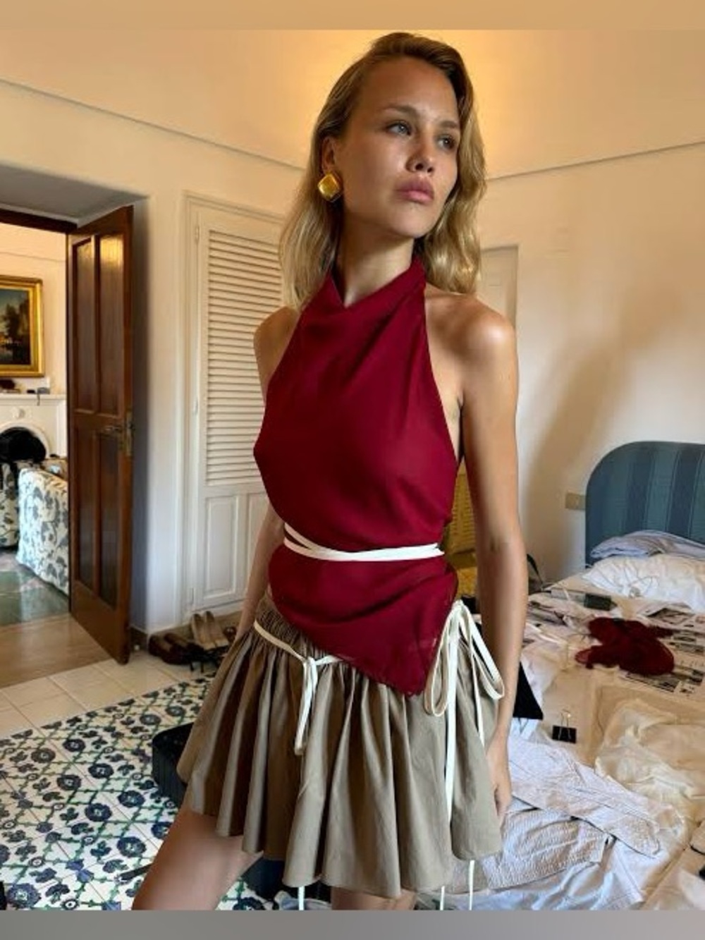 Tae Park - Sheer Kite Top in Wine - XS-M. Perfect condition. - Picture 9 of 9